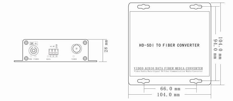 SDI TO FIBER CONVERTER