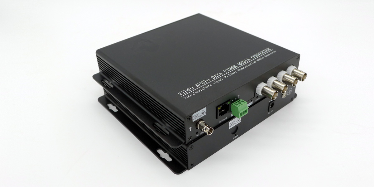 4-ch HDSDI & 10/100M Ethernet & RS485 Data to Fiber Converter