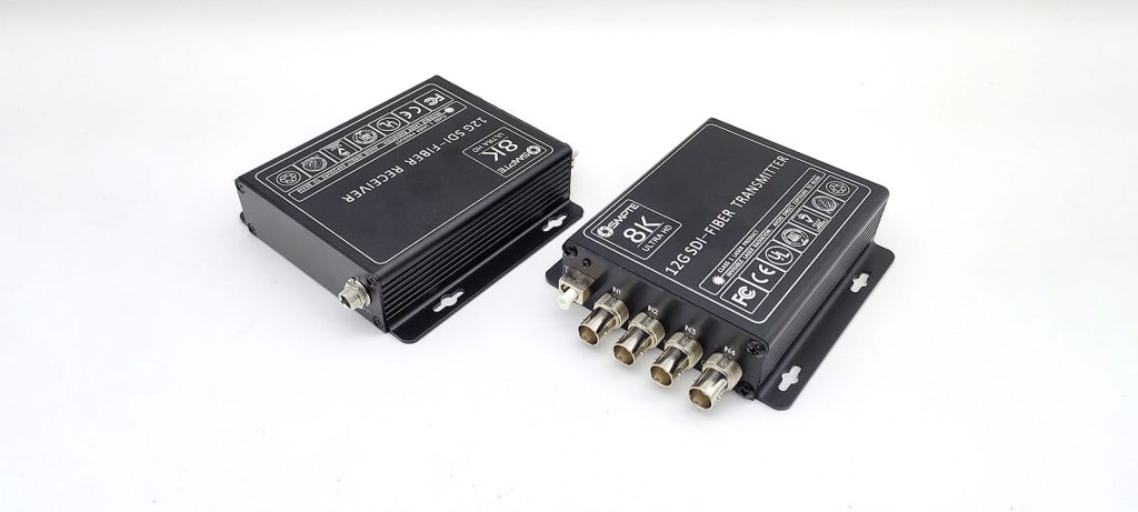 8K SDI to fiber converter | 4 Channel 12G SDI 7680*4320
